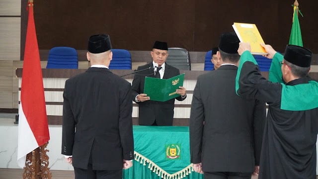 Dua Pejabat Eselon II Dilantik, Ini Pesan Pj Bupati Langkat