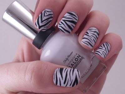 Zebra nail designs ideas