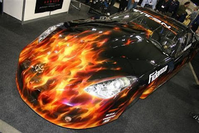 car fire paint