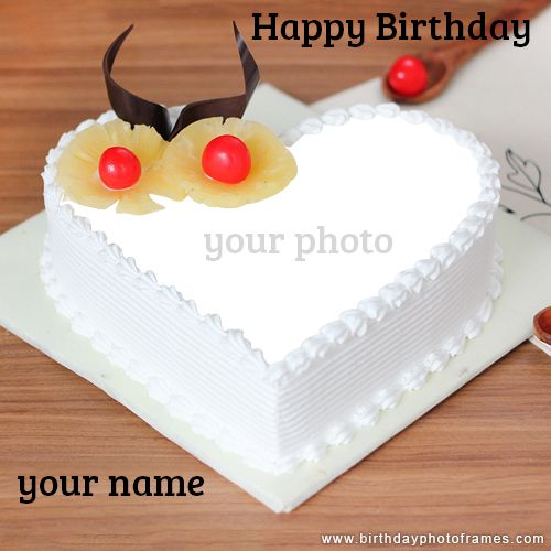 Birthday Cake With Name And Photo Editor Online Free Download Cakes And Cookies Gallery