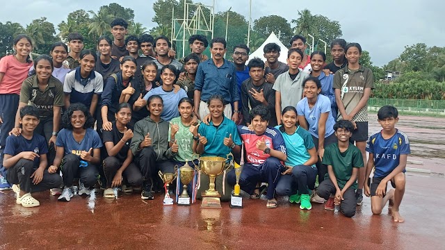  കോട്ടയം ജില്ല ജൂനിയർ അത്‌ലറ്റിക് സ് : പാലാ അൽഫോൻസാ അത്‌ലറ്റിക് അക്കാദമി ഓവർ ഓൾ ജേതാക്കൾ 