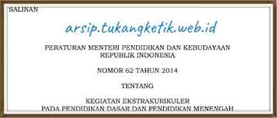 Permendikbud Nomor 62 Tahun 2014