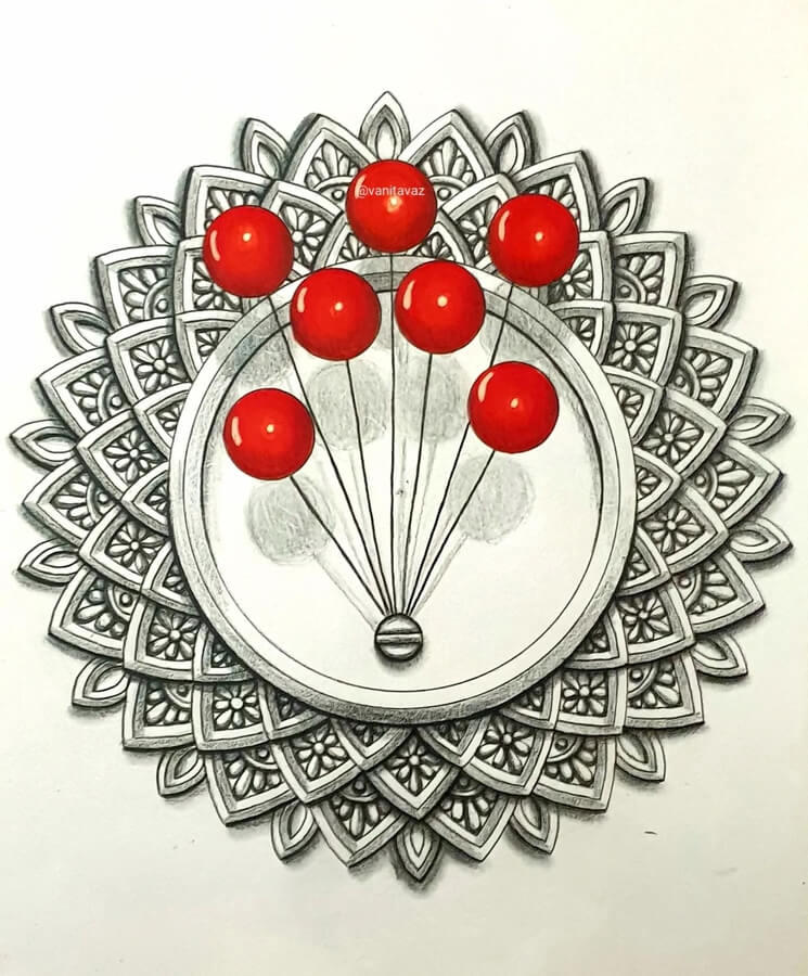 09-Red-balloons-Mandala-and-Zentangle-Drawings-Vanita-Vaz-www-designstack-co