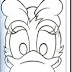 Disney caretas para imprimir y colorear, Mickey mouse y pato Donald