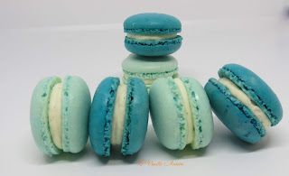 Macarons ganache noix de coco 