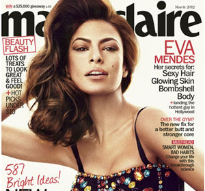 Eva Mendez Marie Claire Magazine March 2012