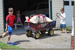 getting ready to head to the lake