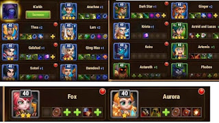 Hero Wars Level 40 heroes