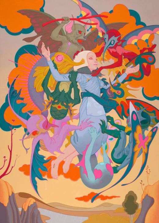 James Jean arte pinturas ilustrações surreais coloridas psicodélicas