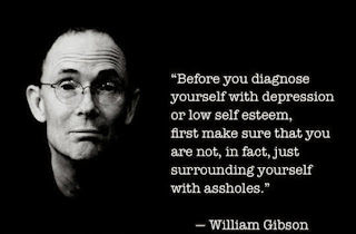 Necromancer author William Gibson depression quote meme