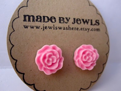 Julianne specializes in flower earrings and earrings covered in gorgeous 