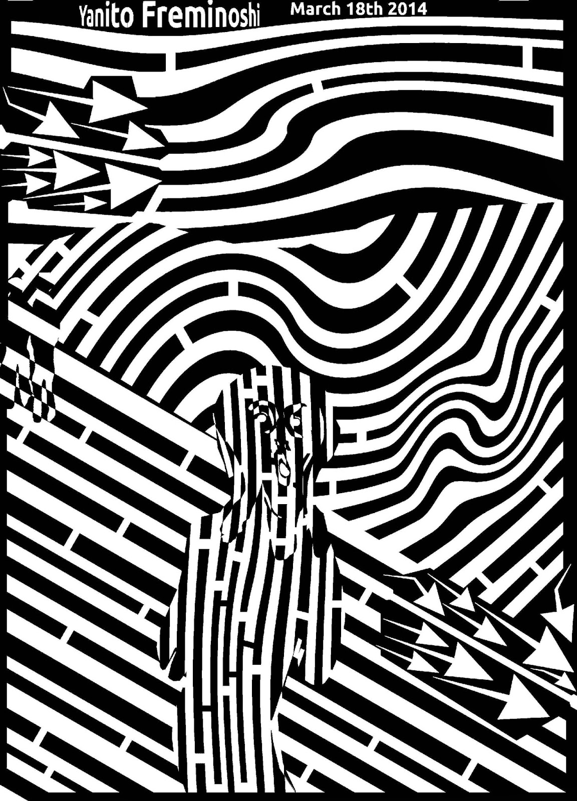 Edvard Munch's Scream as MAZE