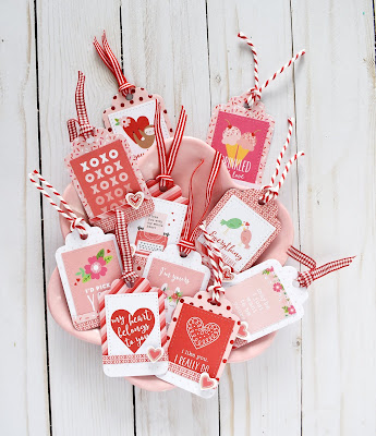 Quick and easy valentine's day tags by Wendy Sue Anderson