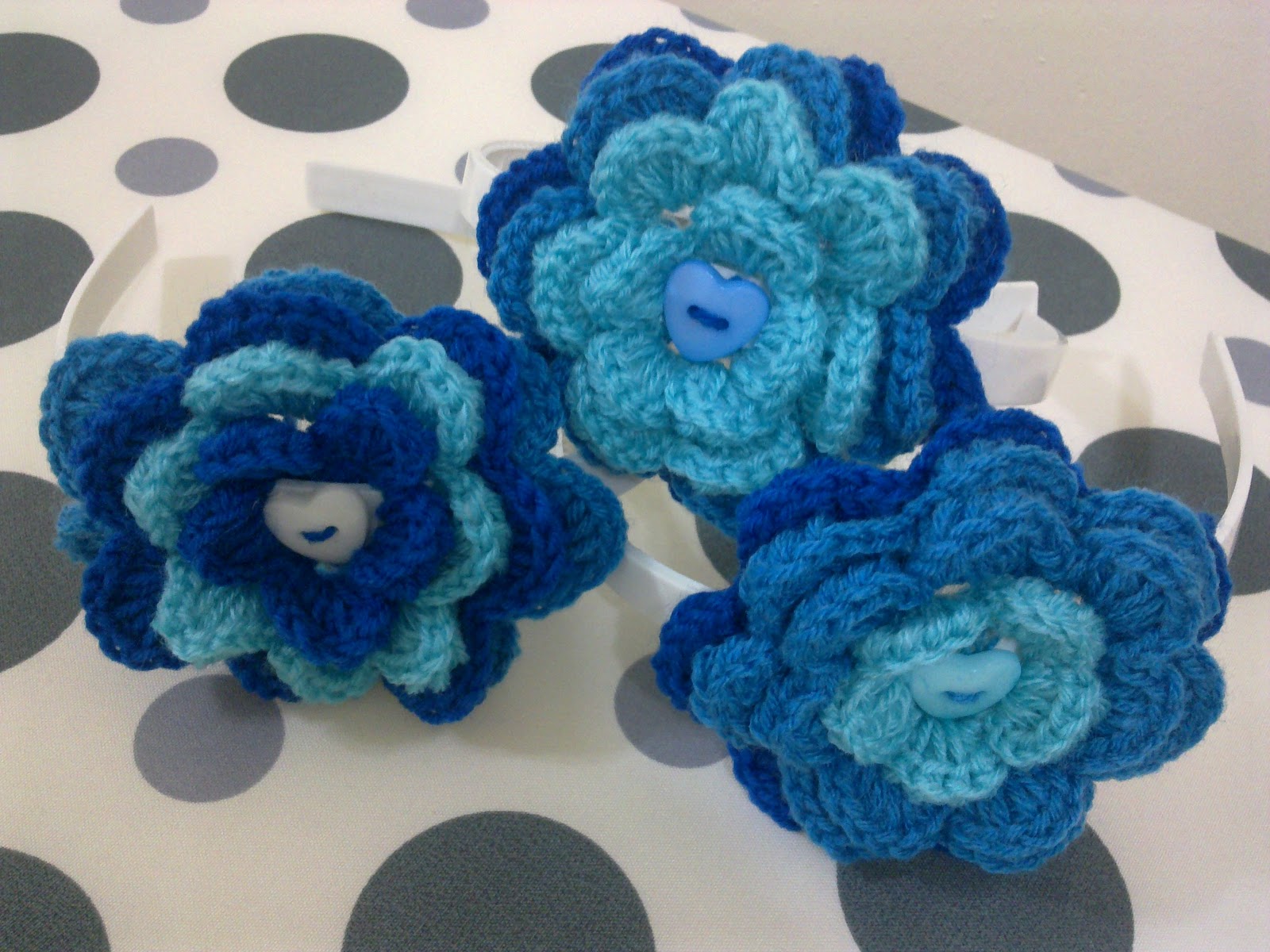 my crochet Cekak bunga biru 