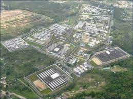 Vista aérea do Complexo Penitenciário de Gericinó.