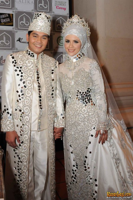  CARA PAKAI HIJAB JILBAB Baju Pengantin Muslim Arabian Style