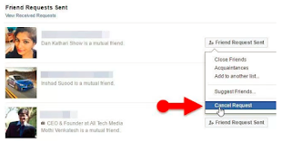 Begini Cara Membatalkan Permintaan Teman Facebook