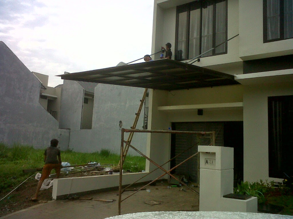 canopy carport kanopi canopy tanpa tiang minimalis model 