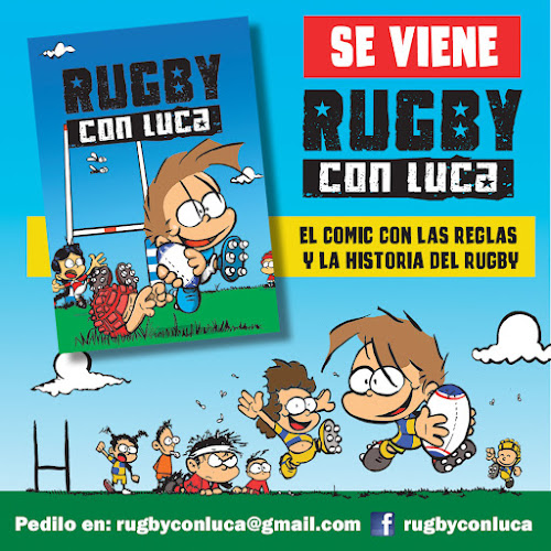 Se viene el libro de Rugby con Luca