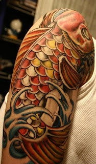 Amazing Art of Shoulder Japanese Tattoo Ideas With Koi Fish Tattoo Designs With Image Shoulder Japanese Koi Fish Tattoo Gallery 6