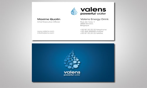 valens business card design