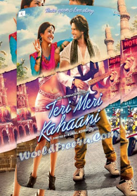 Poster Of Bollywood Movie Teri Meri Kahaani (2012) 300MB Compressed Small Size Pc Movie Free Download worldfree4u.com