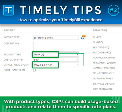 Using product types and usage plans