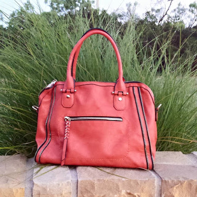 Urban Expressions -- Elisha Zipper Accent Structured Satchel