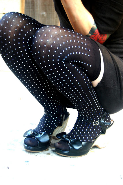 polka dot stockings and bow sandals - Wish List: Catherine Masi