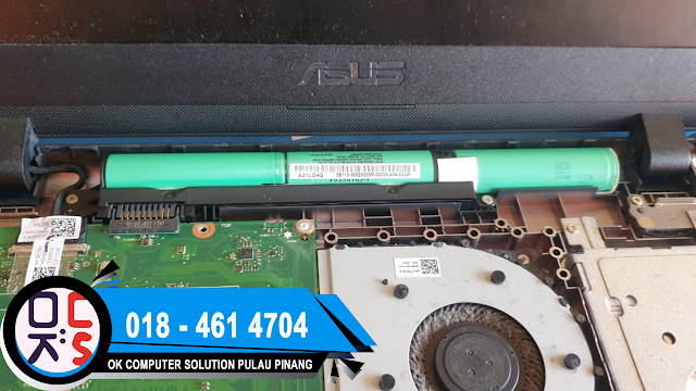 SOLVED : REPAIR LAPTOP ASUS | LAPTOP SHOP | LAPTOP AUSU | MODEL A407M | BATTERY FAST DRAIN | BATTERY PROBLEM | REPAIR BATTERY | NEW BATTERY ASUS A407M REPLACEMENT | LAPTOP SHOP NEAR ME | LAPTOP REPAIR NEAR ME | LAPTOP REPAIR PENANG | KEDAI REPAIR LAPTOP BATU KAWAN