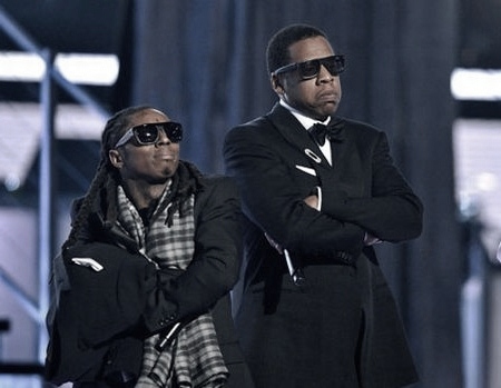 Foto do Lil Wayne e Jay-Z juntos
