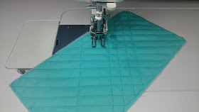 Cross-hatch quilting with Hobbs Thermore batting and Aurifil thread