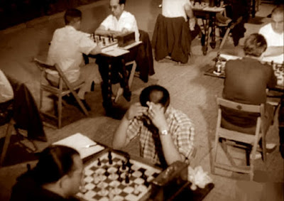 VIII Campeonato de España de Ajedrez por Equipos - 1964, sala de juego