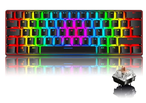 ZIYOU LANG Gaming Keyboard with Ergonomic Anti-ghosting