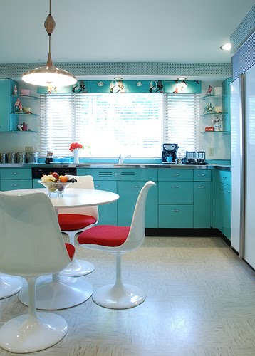 Teal And Red Kitchen Decor