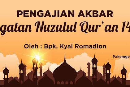 Desain Backdrop Pengajian Nuzulul Qur'an