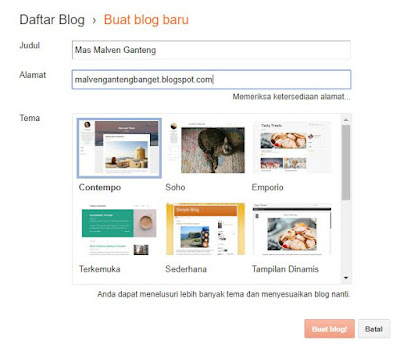 Cara Membuat Blog di Blogger 4