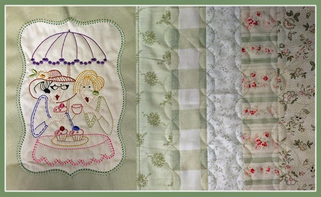 Stitchery made in 6D Design Creator. The piecing and quilting is digitized directly in the embroidery machine and made in the hoop.