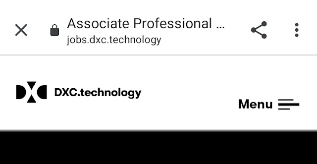 Associate Professional Database AdministratorCompany: DXC Technology 