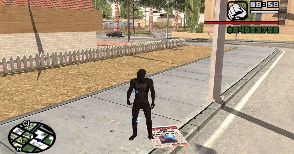 GTA San Andreas Zoom Mod Black Flash Download PC