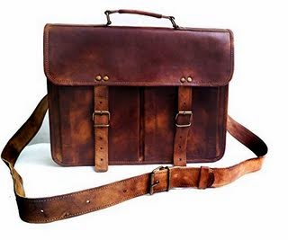 Jaald Leather Messenger Satchel Shoulder Laptop Bags for Men and Women 13 15 and 17 Inch Macbook and Laptops with Ipad Pockets