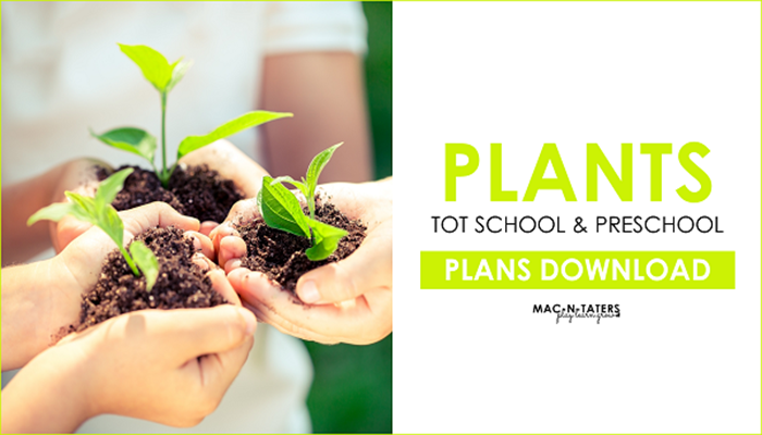 Plant Theme Tot School & Preschool Plans