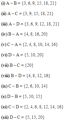Solutions Class 11 Maths Chapter-1 (Sets)Exercise 1.4