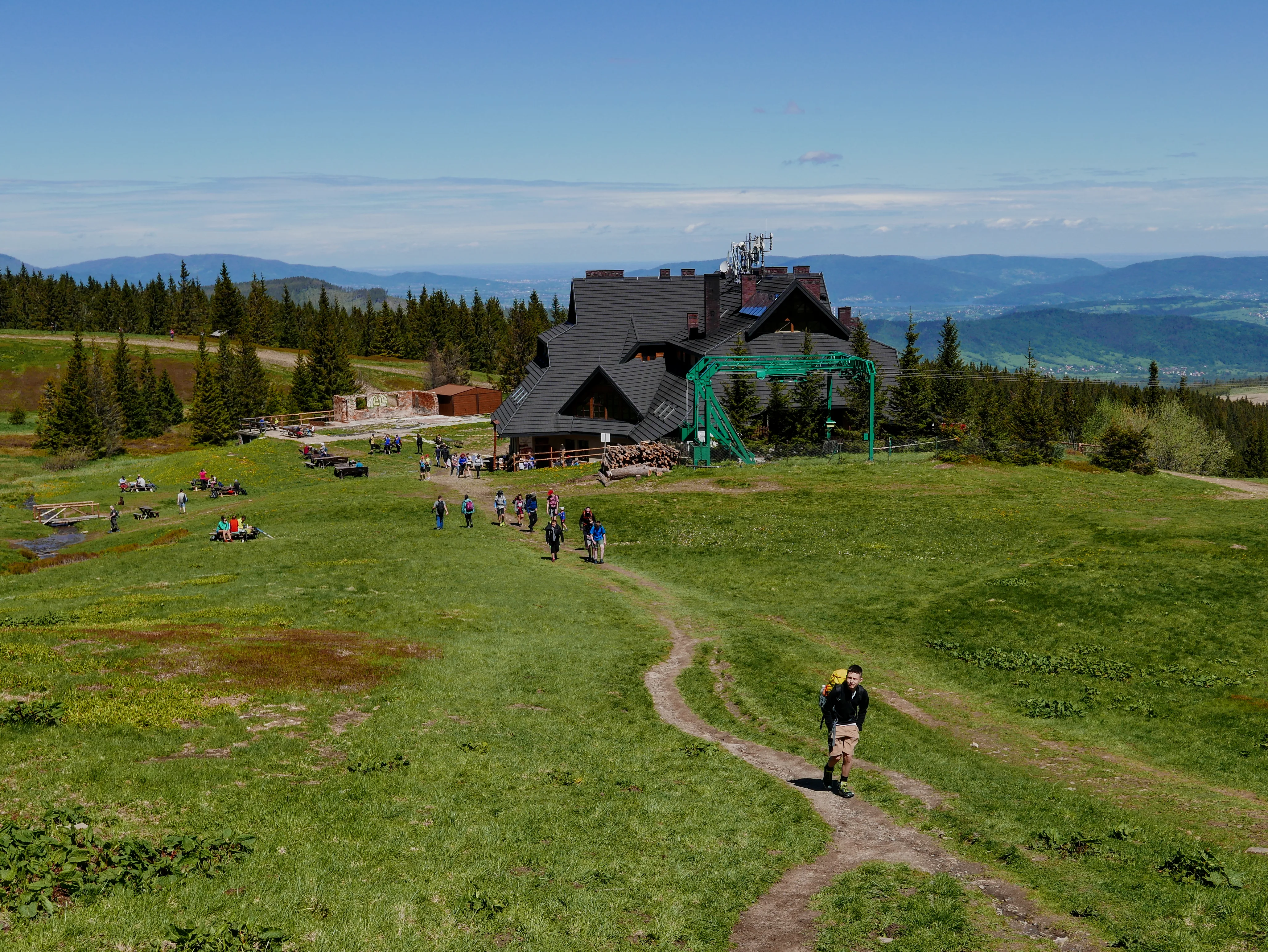 Beskid Żywiecki: szlak na Pilsko 1557 m n.p.m. ze schroniska