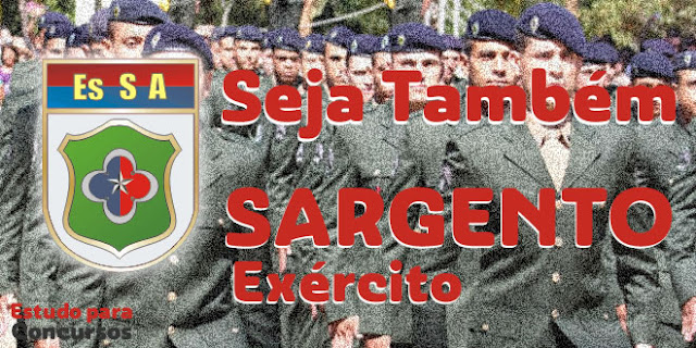 material concurso esa sargento do exercito