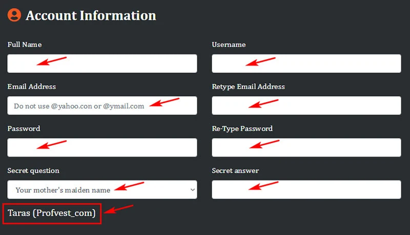 Регистрация в Cryptoverdrive 2