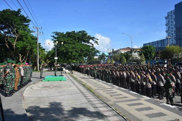 Cegah Potensi Kerawanan Kondusifitas, Danrem 181/PVT Pimpin Apel Kesiapsiagaan