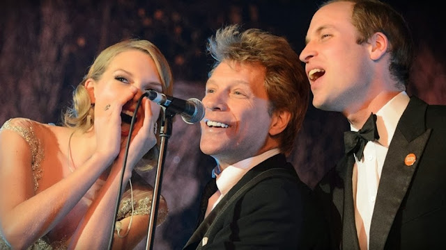 Pangeran William bernyanyi Dengan Taylor Swift dan Bon Jovi