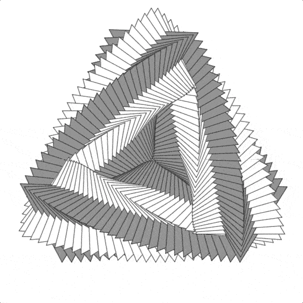 Animated triangle checkerboard