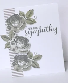 Sunny Studio Stamps: Everything's Rosy Everyday Greetings Sympathy Card by Donna Mikasa